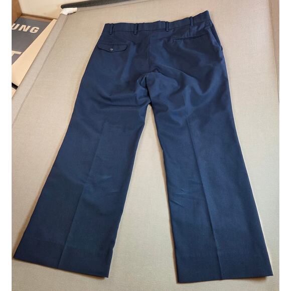 Vintage Wrangler Slacks Men’s 36x27 Made in USA Poly Blend Trousers 70s 80s - Picture 2 of 16